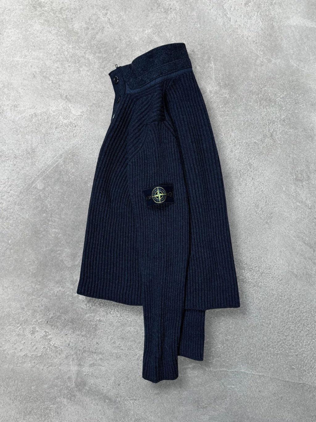 KNITTED HALF BUTTON ZIP BY STONE ISLAND&nbsp;