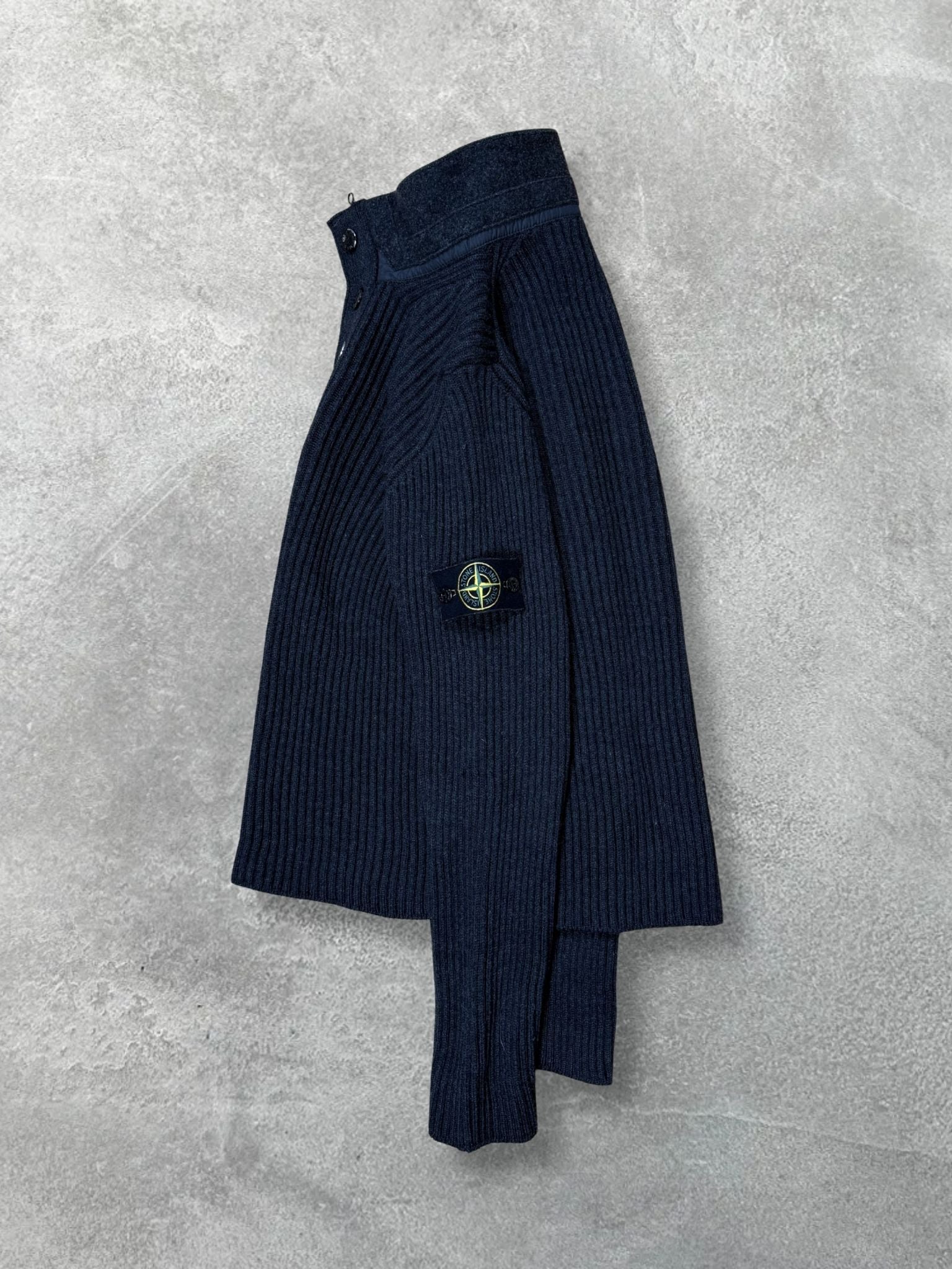 KNITTED HALF BUTTON ZIP BY STONE ISLAND&nbsp;