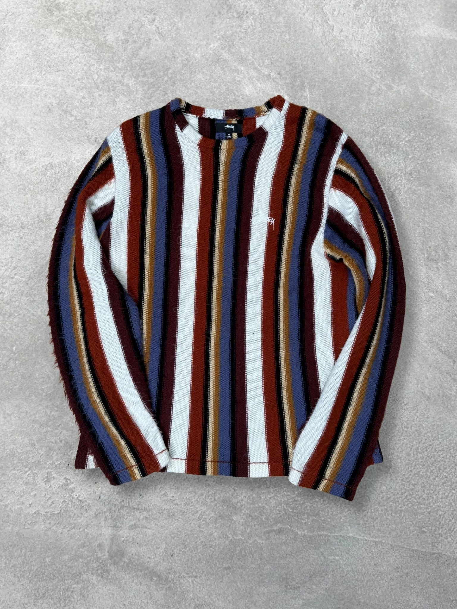 VERTICAL STRIPED KNIT CREW BY STUSSY&nbsp;