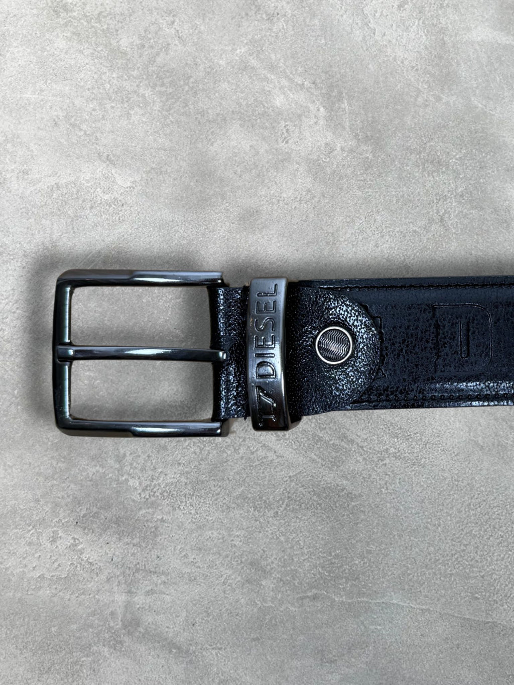 BLACK LEATHER BELT BY DIESEL&nbsp;