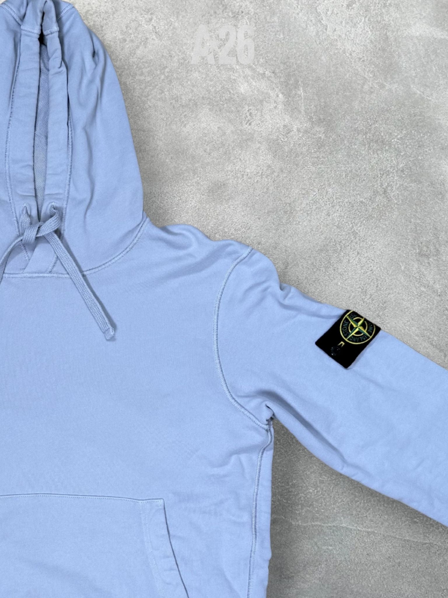 LIGHT BLUE HOODIE BY STONE ISLAND