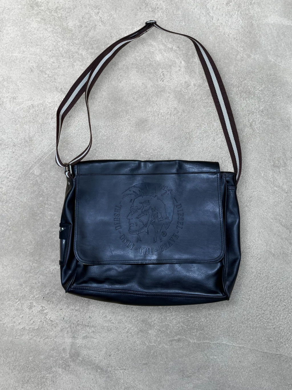 LEATHER MESSENGER BAG BY DIESEL&nbsp;