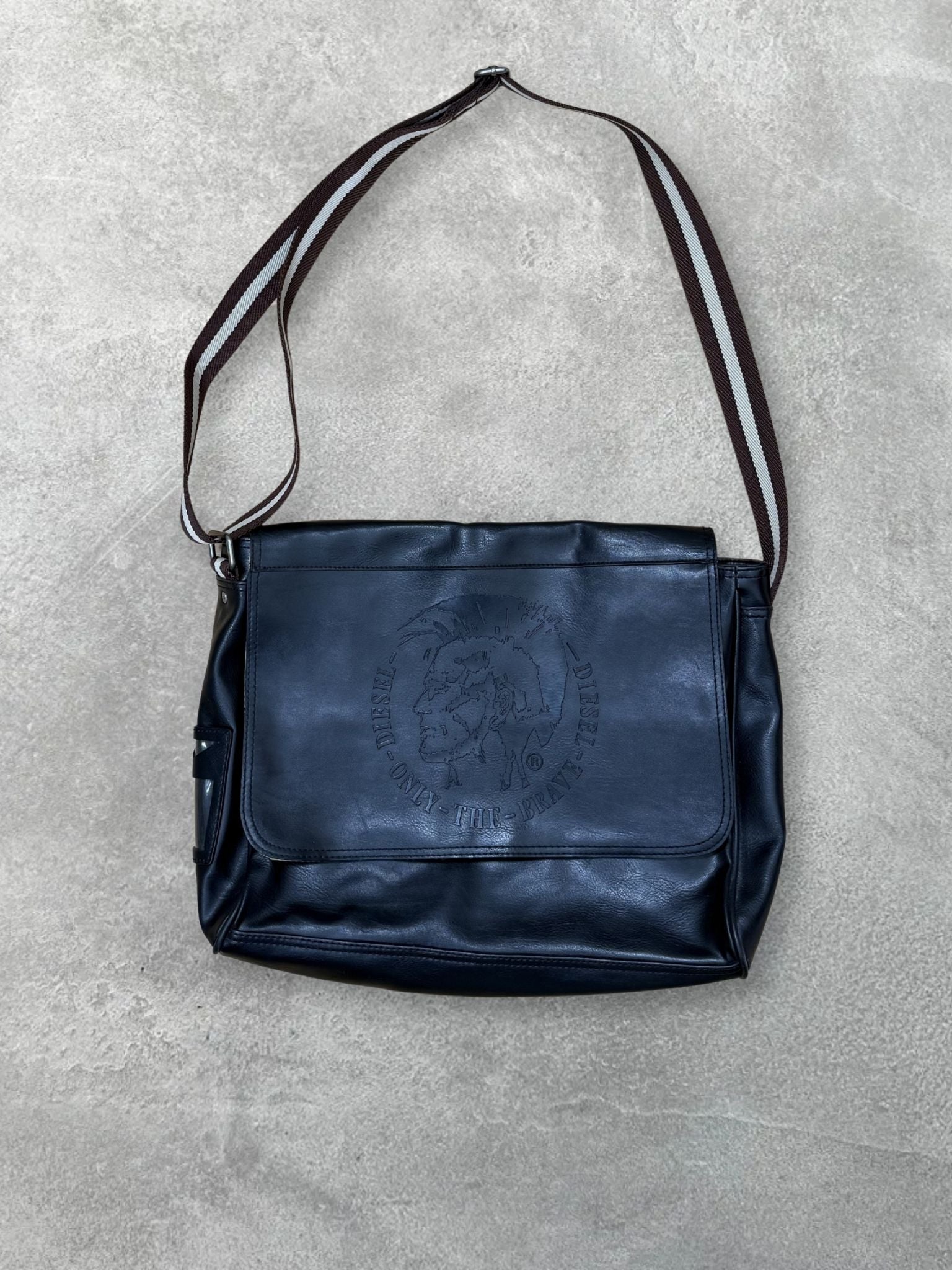 LEATHER MESSENGER BAG BY DIESEL&nbsp;