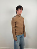 COTTON KNIT ZIP SWEATER BY BURBERRY&nbsp;