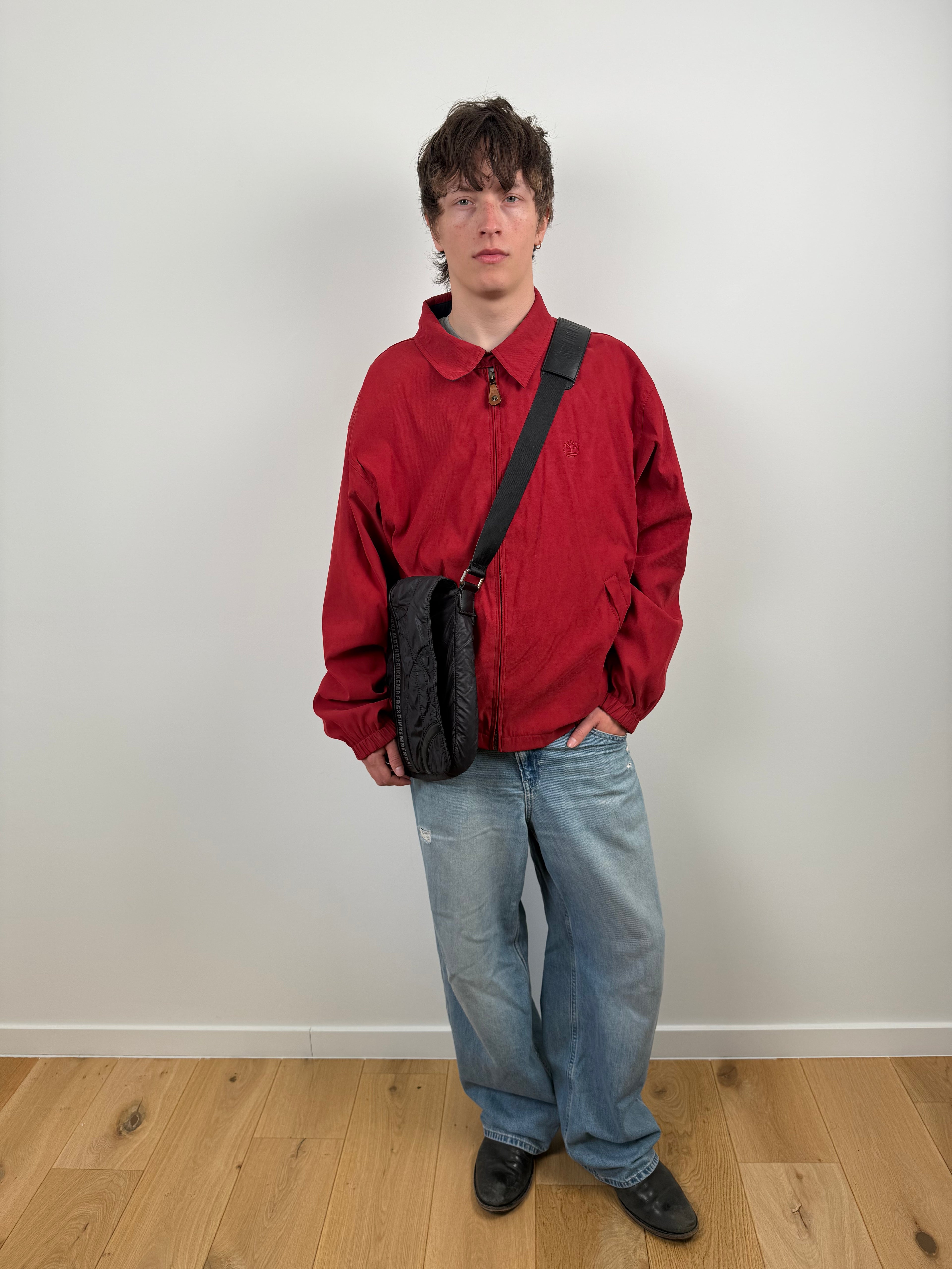 RED HARRINGTON JACKET BY TIMBERLAND