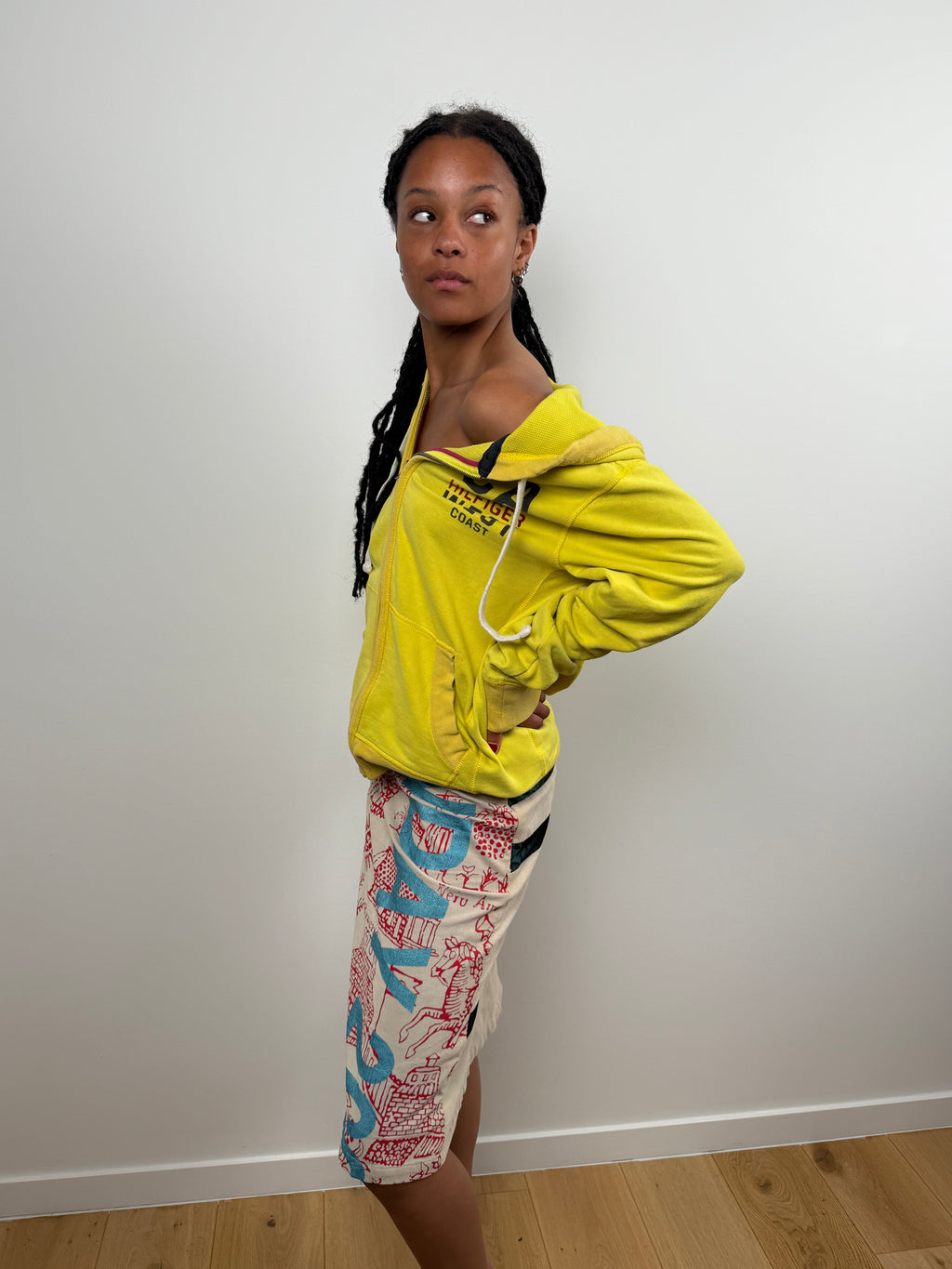 YELLOW ZIP HOODIE BY TOMMY HILFIGER