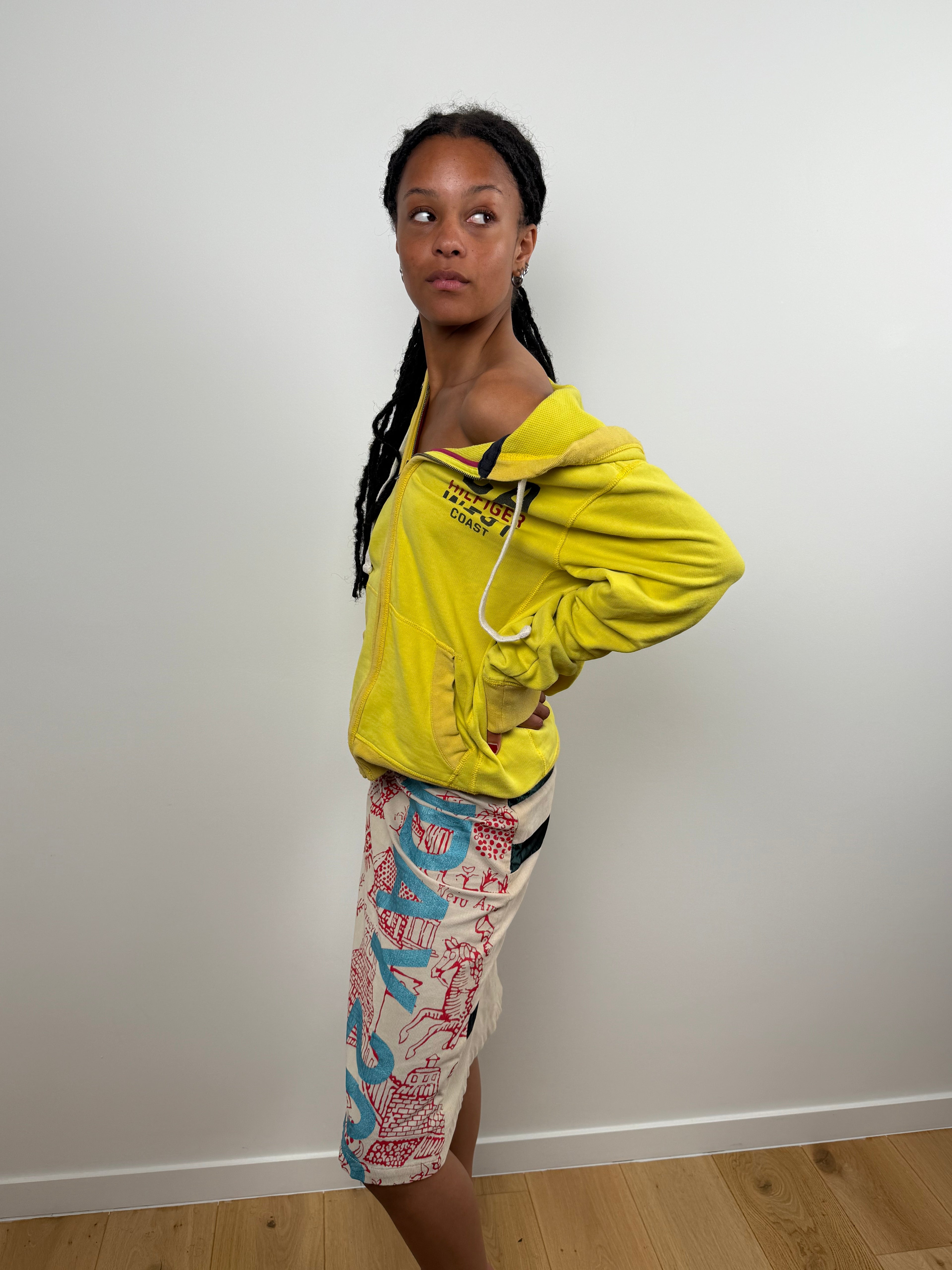 YELLOW ZIP HOODIE BY TOMMY HILFIGER