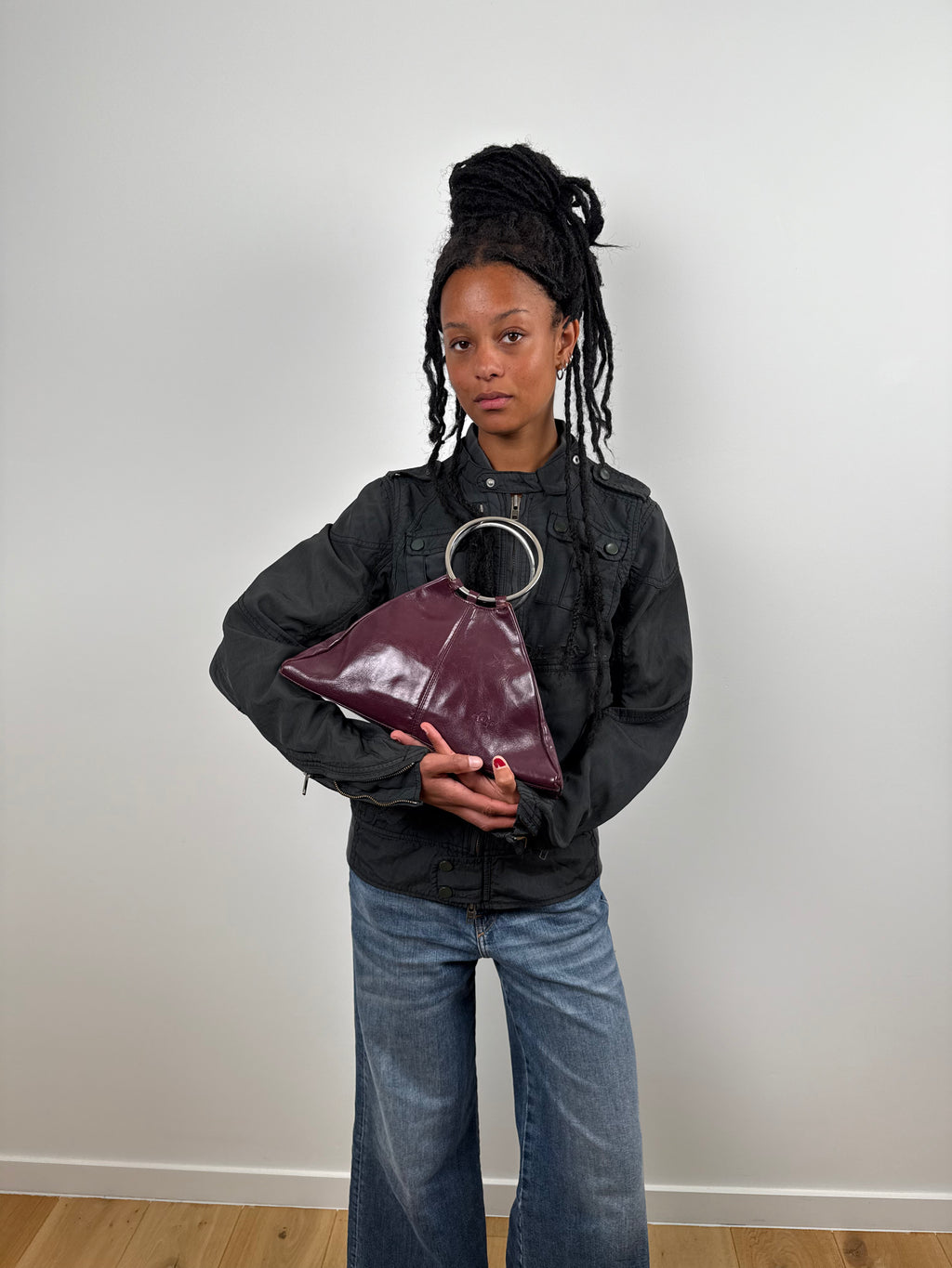BURGUNDY BAG BY ETRIER&nbsp;