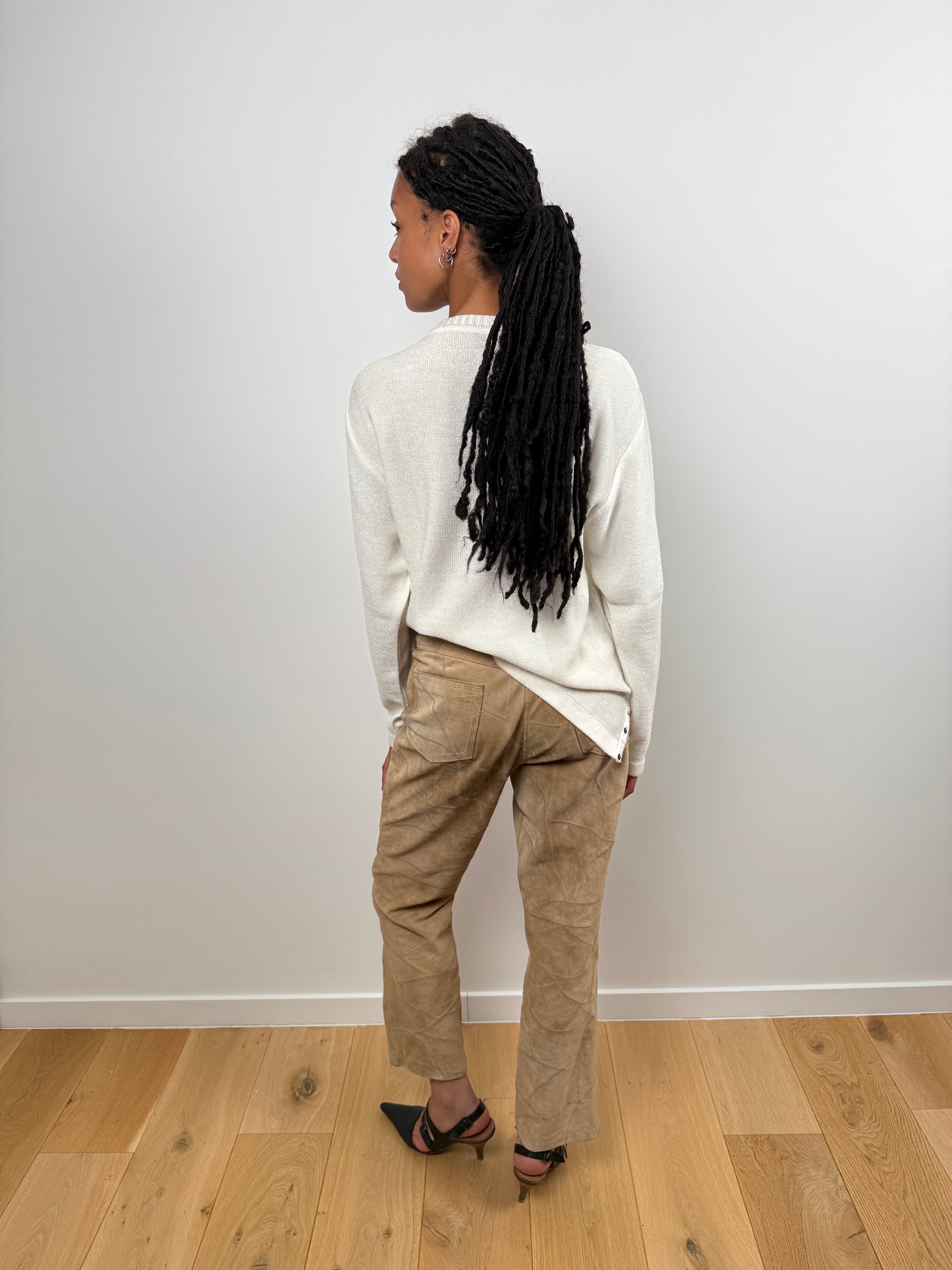 LEATHER TROUSERS BY UNKNOWN BRAND&nbsp;